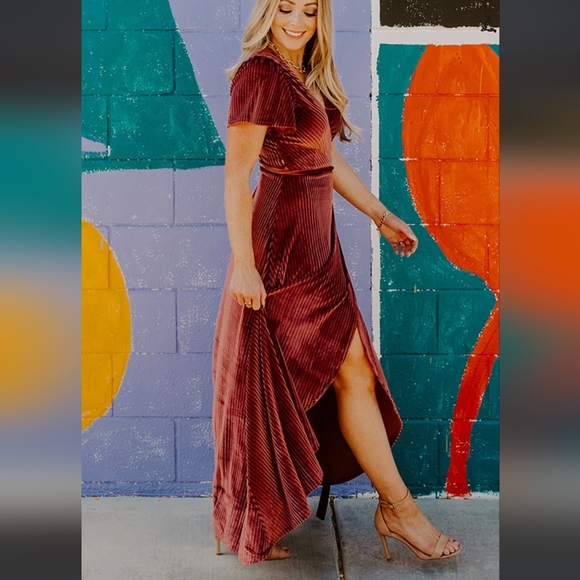 Baltic Born Andi Ribbed Wrap Dress - Picture 4 of 9